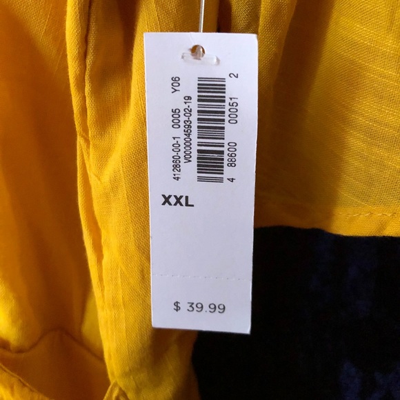 🥳HP🎉 Old Navy Gold Yellow Wrap Dress NWT Sz XXL - Picture 5 of 9